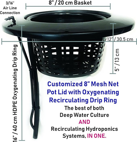 The Atwater HydroPRecirculating Drip Hydroponic Net Pot