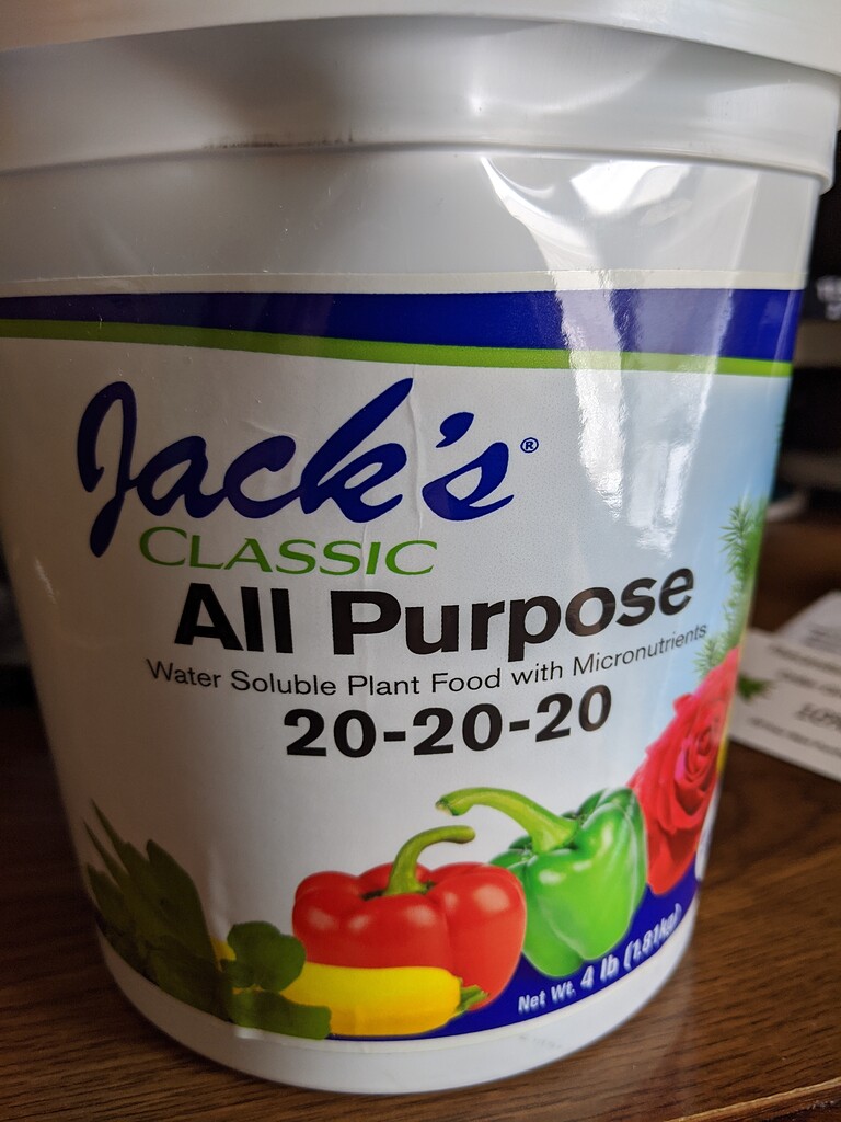 Jacks Has anyone used this during veg Nutrients and Watering
