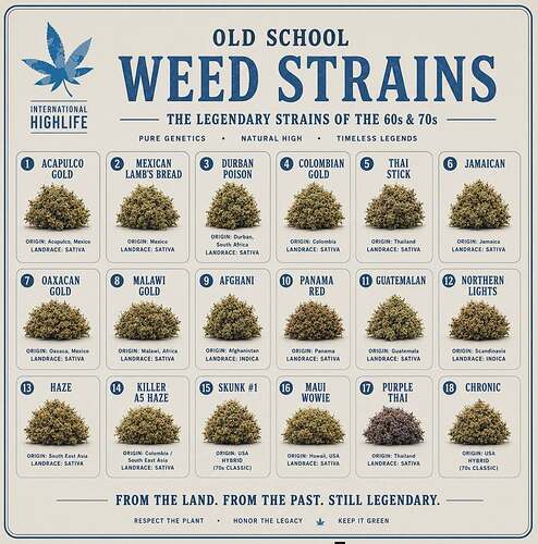 Old school cannabis strains