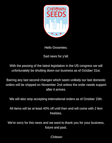 We're Closing